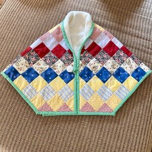 Girl’s Poncho Hug Wrap Handmade NEW